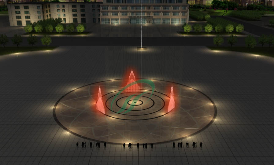 山西省大同市同煤集團廣場音樂噴泉工程